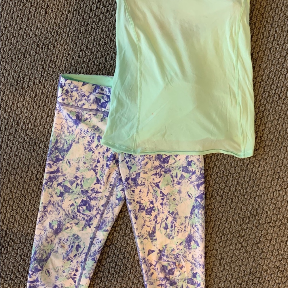 Ivivva Rhythmic Crops and marching tank size 12